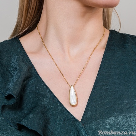 Колье Fiore Luna, Капля SHELL WHITE